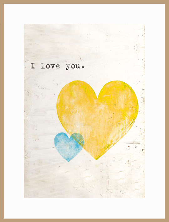 Мотивационный постер "Я тебя люблю"