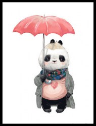 Постер "Стильная панда"