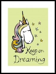 Мотивационные постер "Продолжай мечтать"